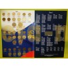 Набор монет России регулярного чекана с 1997 по 2020 год, в альбомах - 2 тома