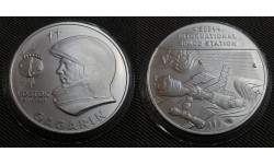 Официальная медаль  2001 г. 40 лет полета Гагарина  в космос - Восток МКС