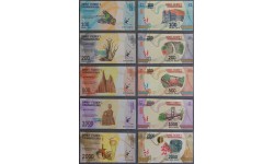 Набор из 5 банкнот Мадагаскар 2017 г. 100, 200, 500, 1000, 2000 ариари