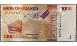 1000 шиллингов Уганды 2015 год