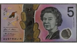 5 долларов Австралия 2016 год - пластик