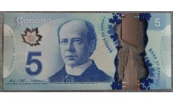 5 долларов Канады 2013 г. Уилфрид Лорье, пластик