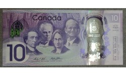 10 долларов Канады 2017 г. Выдающиеся личности, пластик