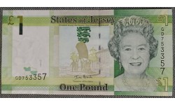 1 фунт Остров Джерси 2010 год