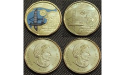 Набор из 2 монет Канада 1 доллар 2022 г. 175 лет со дня рождения Александра Грейама Белла