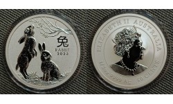 50 центов Австралия 2023 г. год кролика, Лунар 3