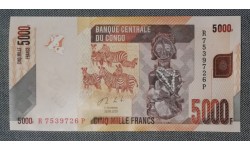 5000 франков Конго 2020 г.