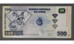 500 франков Конго 2013 г. Добыча алмазов