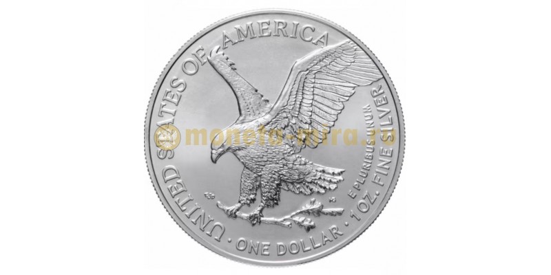 1 доллар США 2022 г. Шагающая свобода, новый вид орла, в капсуле
