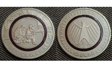10 евро Германии 2023 г. Пожарная охрана - На службе общества, с полимерной вставкой