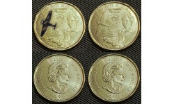 Набор из 2 монет Канады 1 доллар 2023 г. Авиаинженер Элси Макгилл