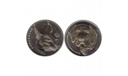 Набор из 2 монет Турция 1 куруш 2021 г.. Фауна Турции