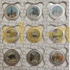 Набор из 10 сувенирных монет ГОЗНАК 1 рубль туриста 2022 г. Туристические объекты России