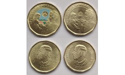 Набор из 2 монет Канада 1 доллар 2024 г. Писательнице Люси Монтгомери 150 лет