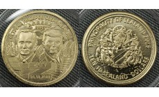 10 долларов Княжество Силенд 2025 г. Встреча лидеров сверхдержав Путина и Трампа, Аляска - №77 10 долларов Княжество Силенд 2025 г. Встреча лидеров сверхдержав Путина и Трампа, Аляска - №77