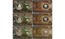 Нaбор из 3 жетонов ММД Пять Пядей 2013 г. Ермак Тимофеевич серия "Пеpвопpоходцы земли Руccкoй" Нaбор из 3 жетонов ММД Пять Пядей 2013 г. Ермак Тимофеевич серия "Пеpвопpоходцы земли Руccкoй"