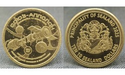 10 долларов Княжество Силенд 2025 г. СОЮЗ-АППОЛОН, история Российской космонавтики - №5