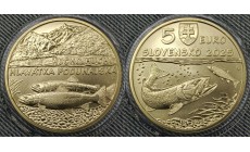 5 евро Словакия 2025 г. Дунайский лосось №10