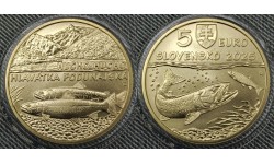 5 евро Словакия 2025 г. Дунайский лосось №10