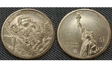 1 доллар инновации США 2025 г. Центр управления космическими полётами, Техас - №29 двор P