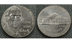 5 центов США 2026 г. 250 лет США, двор D