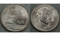 25 центов США 2026 г. Конституция США, серия 250 лет США, двор P, D выпуск №4