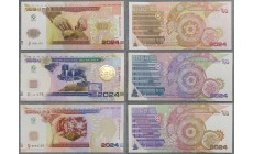 Набор из 3 сувенирных банкнот 2024 г. 60 лет Пермской печатной фабрике Гознака, в буклете