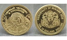 10 долларов Княжество Силенд 2026 г. Первый человек в космосе 65 лет, история Российской космонавтики - №7