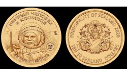 10 долларов Княжество Силенд 2026 г. Первый человек в космосе 65 лет, история Российской космонавтики - №7