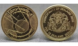 10 долларов Княжество Силенд 2026 г. СПУТНИК-1, история Российской космонавтики - №8 10 долларов Княжество Силенд 2026 г. СПУТНИК-1, история Российской космонавтики - №8