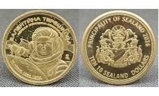 10 долларов Княжество Силенд 2026 г. Валентина Терешкова, история Российской космонавтики - №9