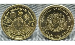 10 долларов Княжество Силенд 2026 г. МАРС-3, история Российской космонавтики - №10