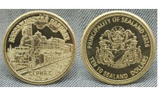 Жетон 10 долларов Княжество Силенд 2026 г. Пассажирский паровоз серия C, выпуск №4