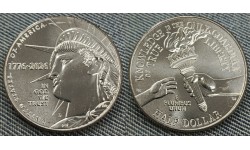 50 центов США 2026 г. Вечная Свобода, с двойной датой «1776 — 2026», Двор D