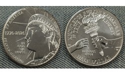 50 центов США 2026 г. Вечная Свобода, с двойной датой «1776 — 2026», Двор P 50 центов США 2026 г. Вечная Свобода, с двойной датой «1776 — 2026», Двор P