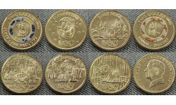 Набор из 7 монет Австралия 1 доллар 2026 г. Блуи и Бинго, Долларбакс Набор из 7 монет Австралия 1 доллар 2026 г. Блуи и Бинго, Долларбакс