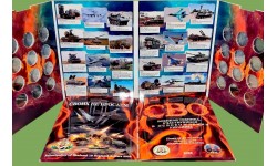 Альбом для 24 монет 10 долларов Силенд - Военная техника участвующая в освобождении Украины Альбом для 24 монет 10 долларов Силенд - Военная техника участвующая в освобождении Украины