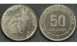 50 колонов Коста-Рика 2023 (2026) Парамо. Горный кролик, серия "Фауна экосистемы"