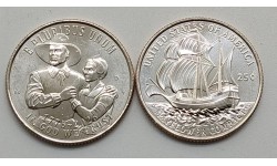 25 центов США 2026 г. Мэйфлауэрское соглашение, серия 250 лет США, выпуск №1