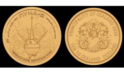 10 долларов Княжество Силенд 2022 г. ЛУНА-2, история Российской космонавтики - №6