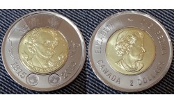 2 доллара Канада 2015 г. 200 лет со дня рождения Джона Макдональда
