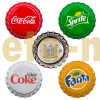 Набор из 4 монет 1 доллар Фиджи 2020 г. в виде крышок от Coca-Cola,Fanta,Sprite,Diet Coke, серебро 999 пр.