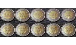 Набор из 5 монет Панама 1 бальбоа 2019 г. Всемирный день молодежи