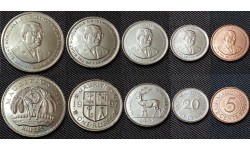 Набор из 5 монет Маврикий 1992-1999 гг.. 5,20 центов и 1/2,1,5 рупий