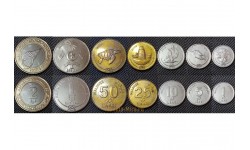 Набор из 7 монет Мальдивы 2007-2012 гг.. 1,5,10,25,50 лари и 1,2 руфий