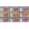 Набор официальных сувенирных банкнот 0 евро к ЧМ 2018 - 32 штуки