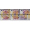 Набор официальных сувенирных банкнот 0 евро к ЧМ 2018 - 32 штуки
