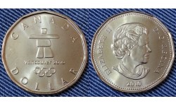 1 доллар Канады 2010 г. XXI зимняя Олимпиада в Ванкувере 2010