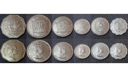 Набор из 6 монет Белиза 1991-2010 гг. 1,5,10,25,50 центов и 1 доллар