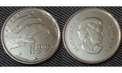 25 центов Канады 2013 г. Гренландский кит - глянцевая